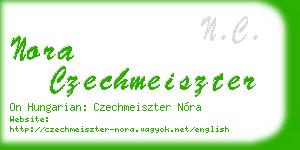 nora czechmeiszter business card
